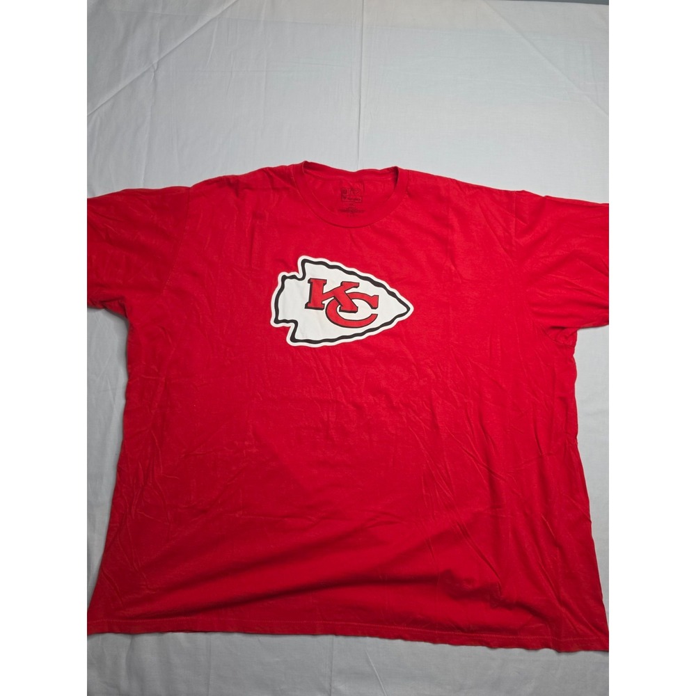 Fanatics NFL Pro Line Kansas City Chiefs Football Shirt Mens 4XL Red 100% Cotton